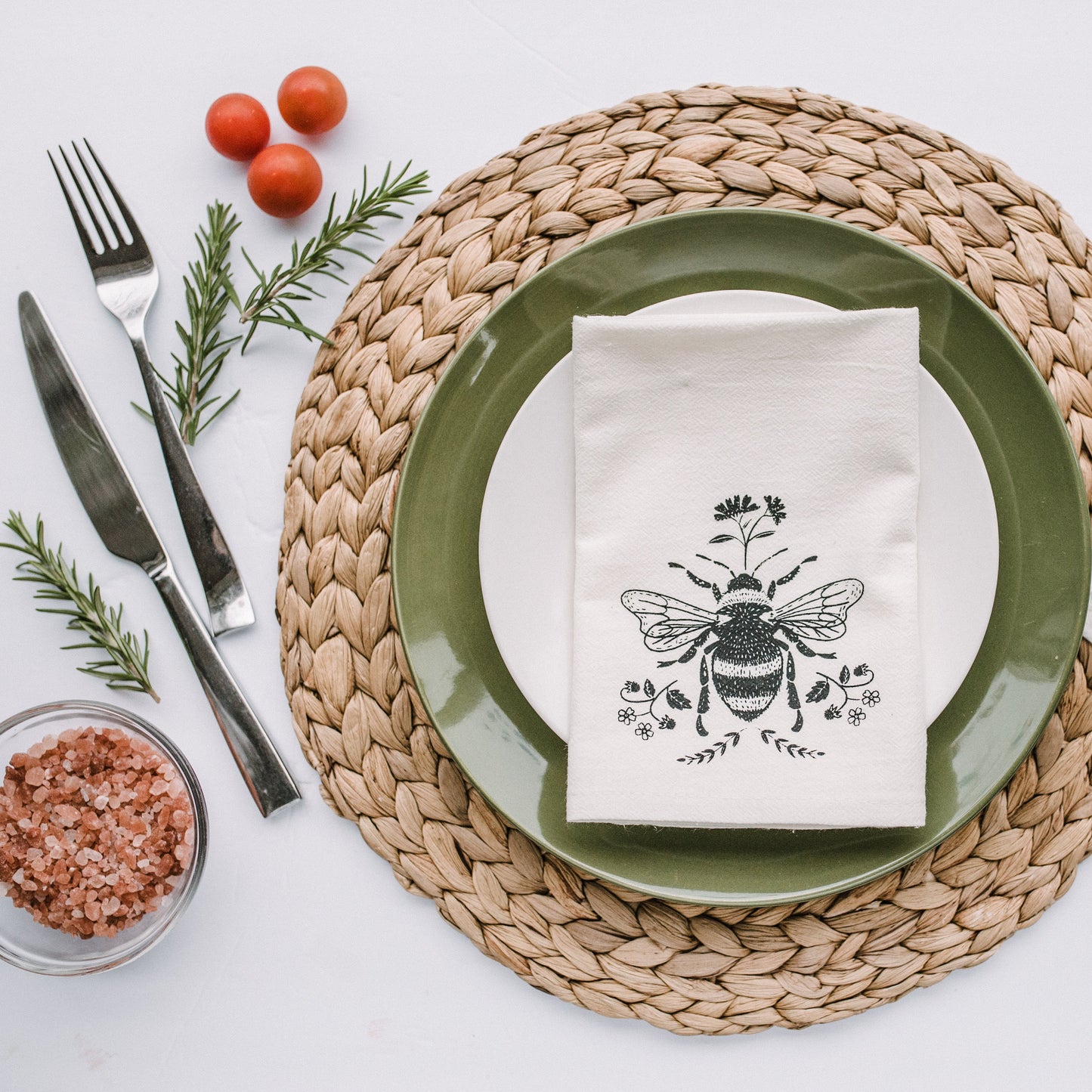 Organic Cotton Cloth Napkins - Set of 2