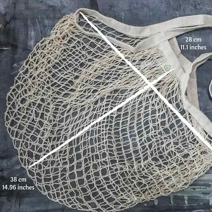 French Style Organic Cotton Market Net Tote Bag | Plantish