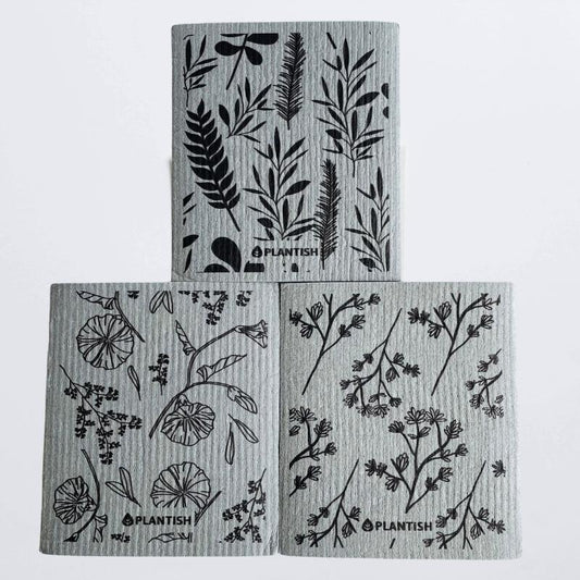 Healing Herbs - Swedish Sponge Cloth Set